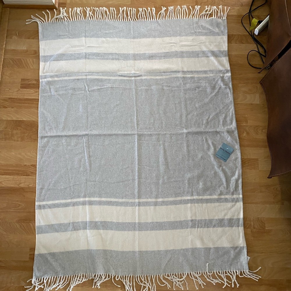 Grey throw